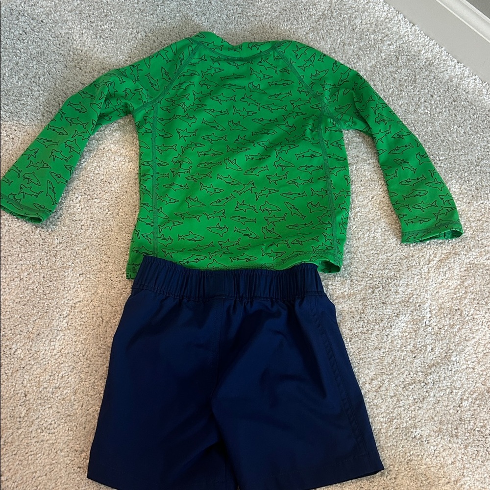 18 Month Rash Guard and Swim Trunk Set - Picture 4 of 4